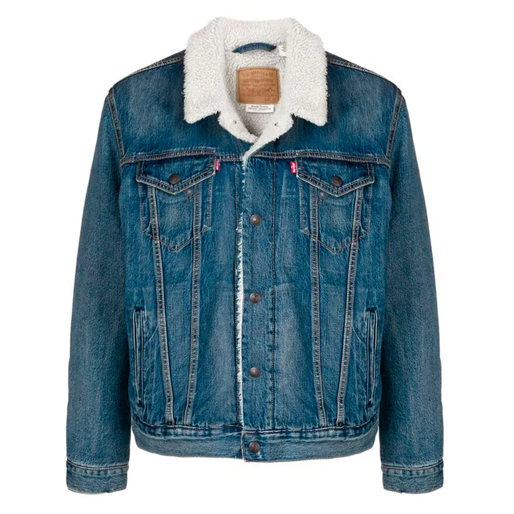 Levi's Men's Jacket Denim Sherpa Lined Insulated Trucker Denim Jacket 16365