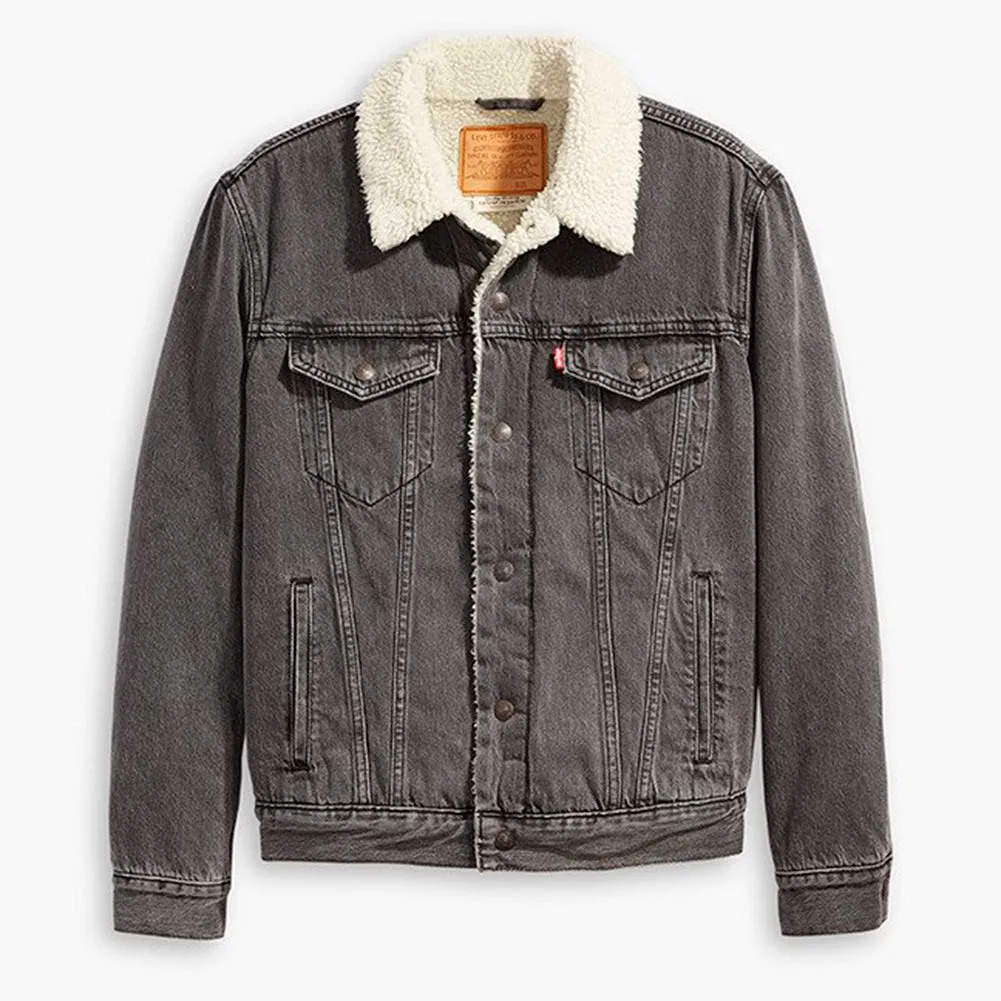 Levi's Men's Jacket Denim Sherpa Lined Insulated Trucker Denim Jacket 16365