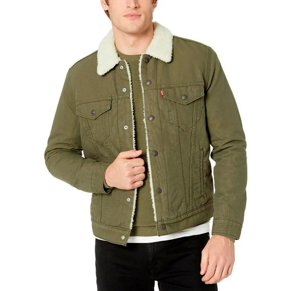 Levi's Men's Jacket Denim Sherpa Lined Insulated Trucker Denim Jacket 16365