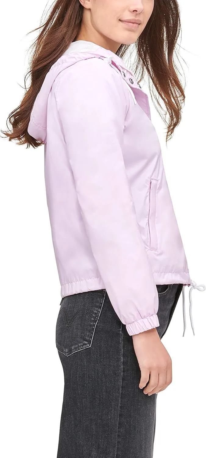 Levi's Women's Retro Hooded Rain Windbreaker Jacket (Standard & Plus Sizes)