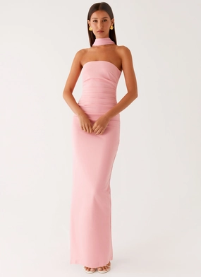 AntiPillTreatment Bold colors Libra Maxi Dress - Pink