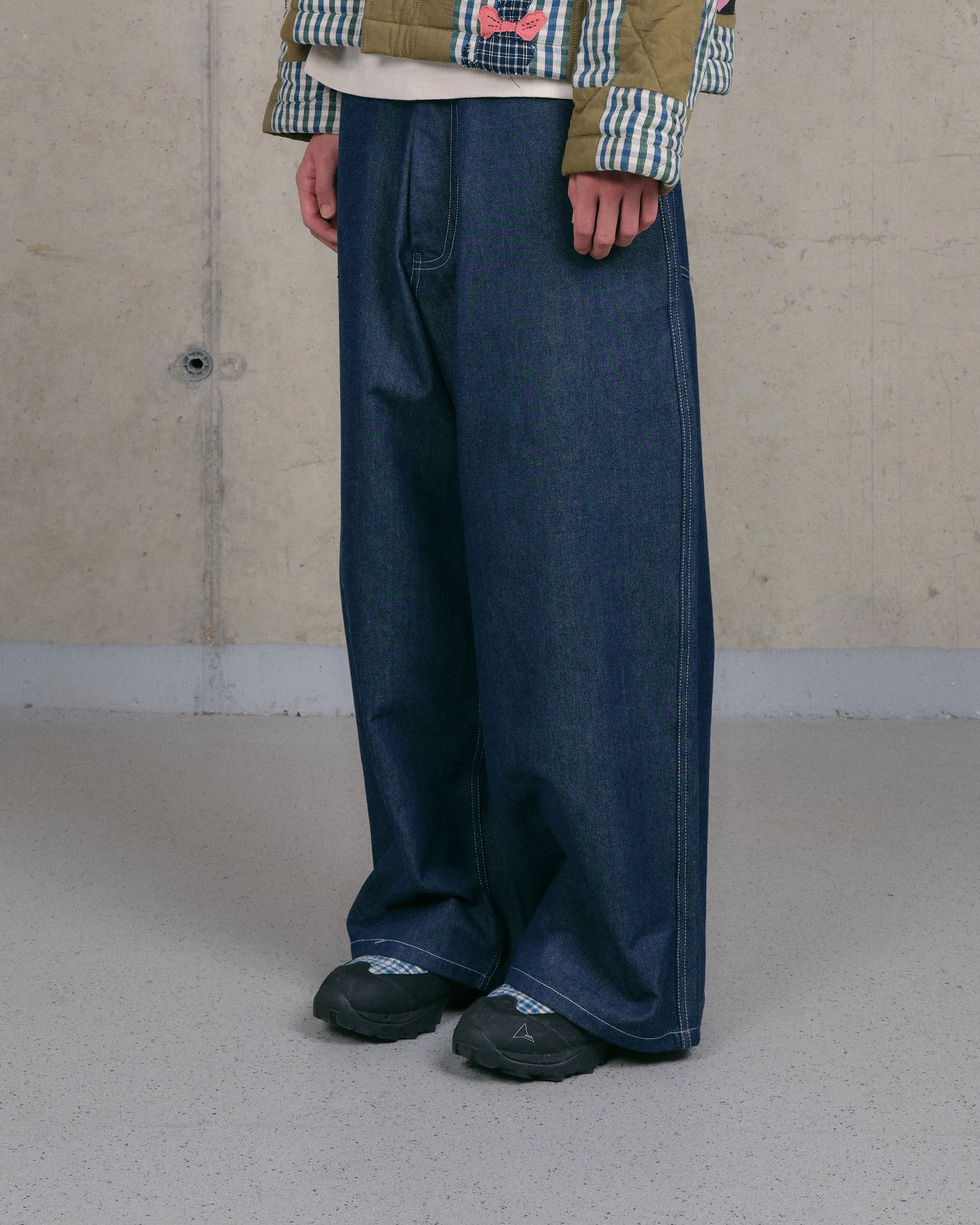 Home Jeans - Dark Denim Wonky-Wear Subtle Glow