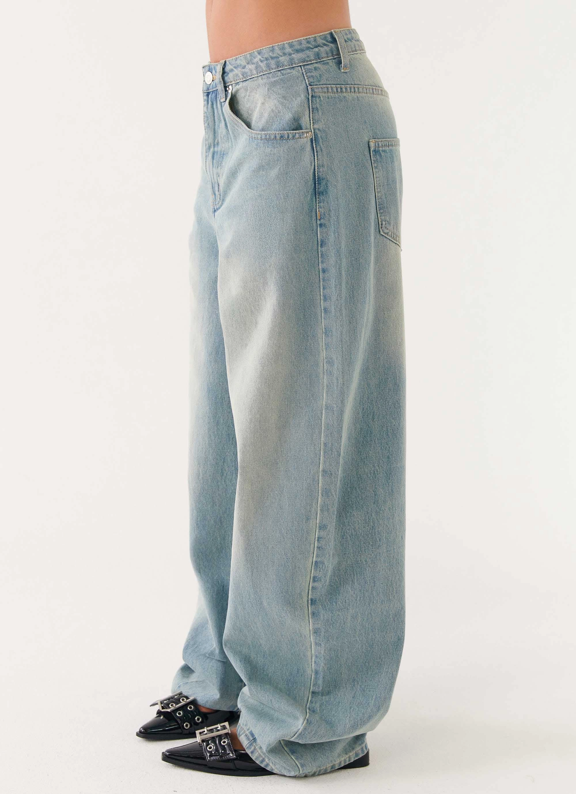 Outdoor Fit Maxwell Baggy Jeans - Washed Blue