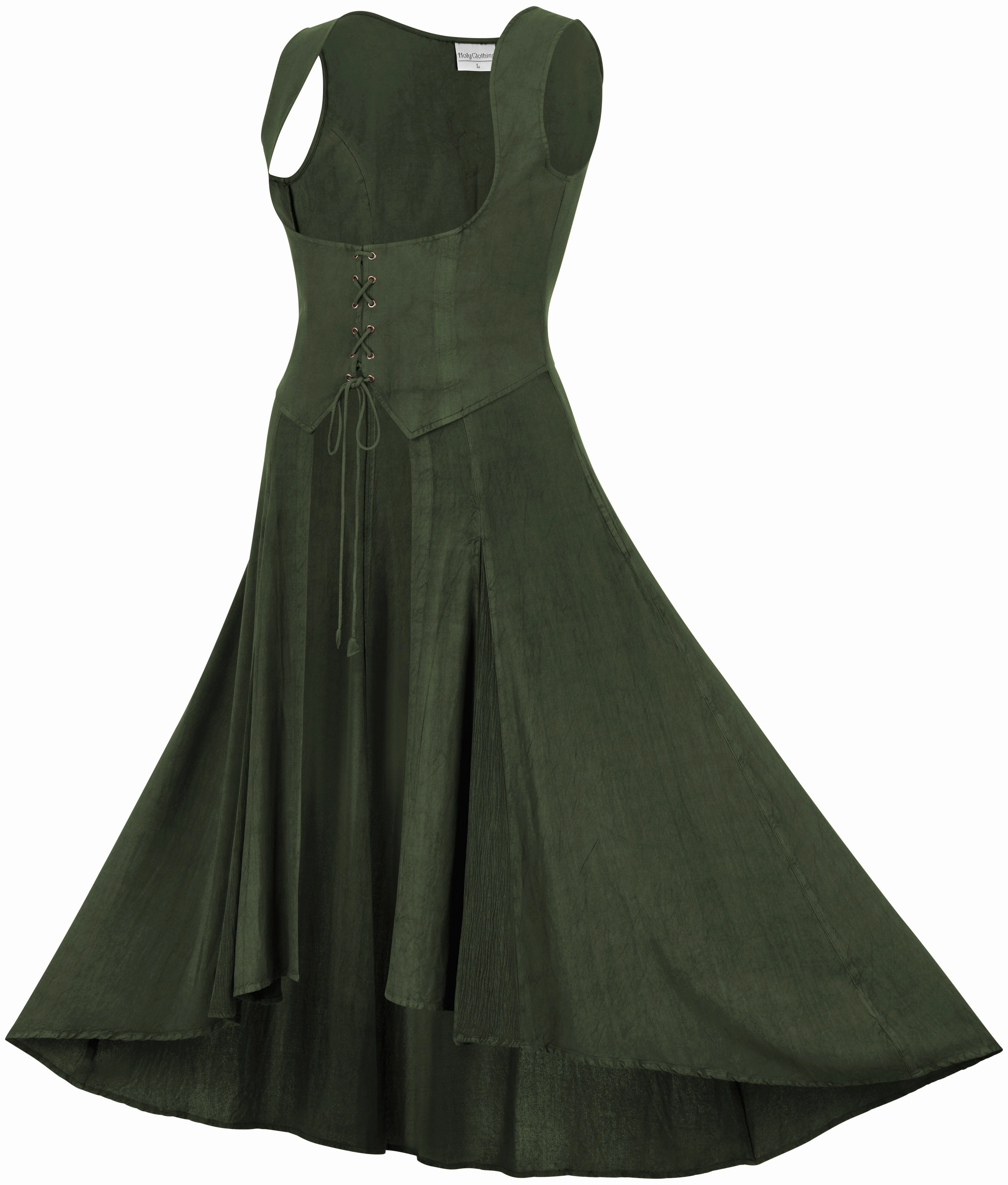 Juniper Maxi Overdress Limited Edition Moss Green Hip-Flattering Artistic Edge