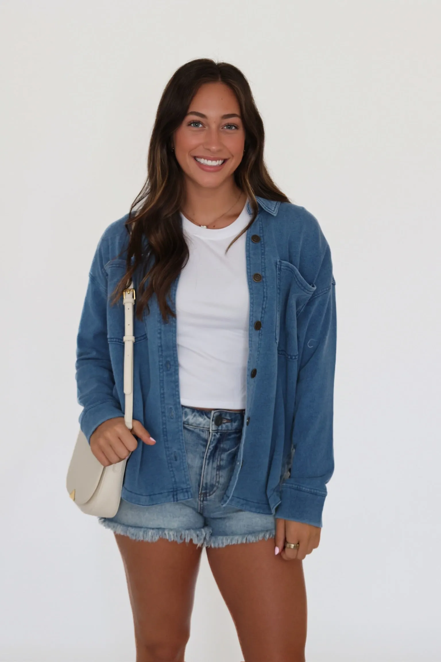 Heavyweight Durability All Day Knit Denim Jacket - Vintage Indigo