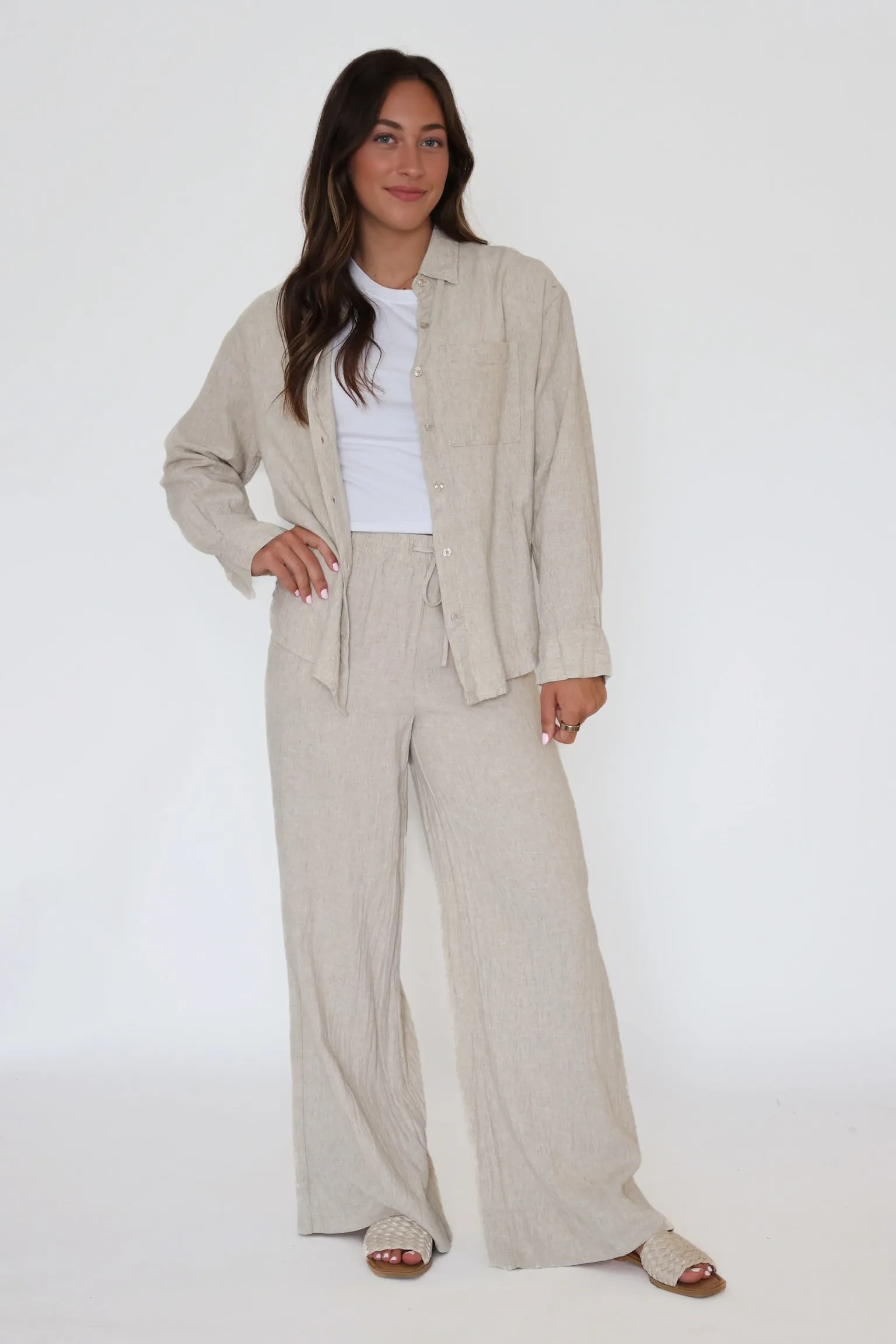 Henri Linen Pant - Flax Tough Style Tight Fit