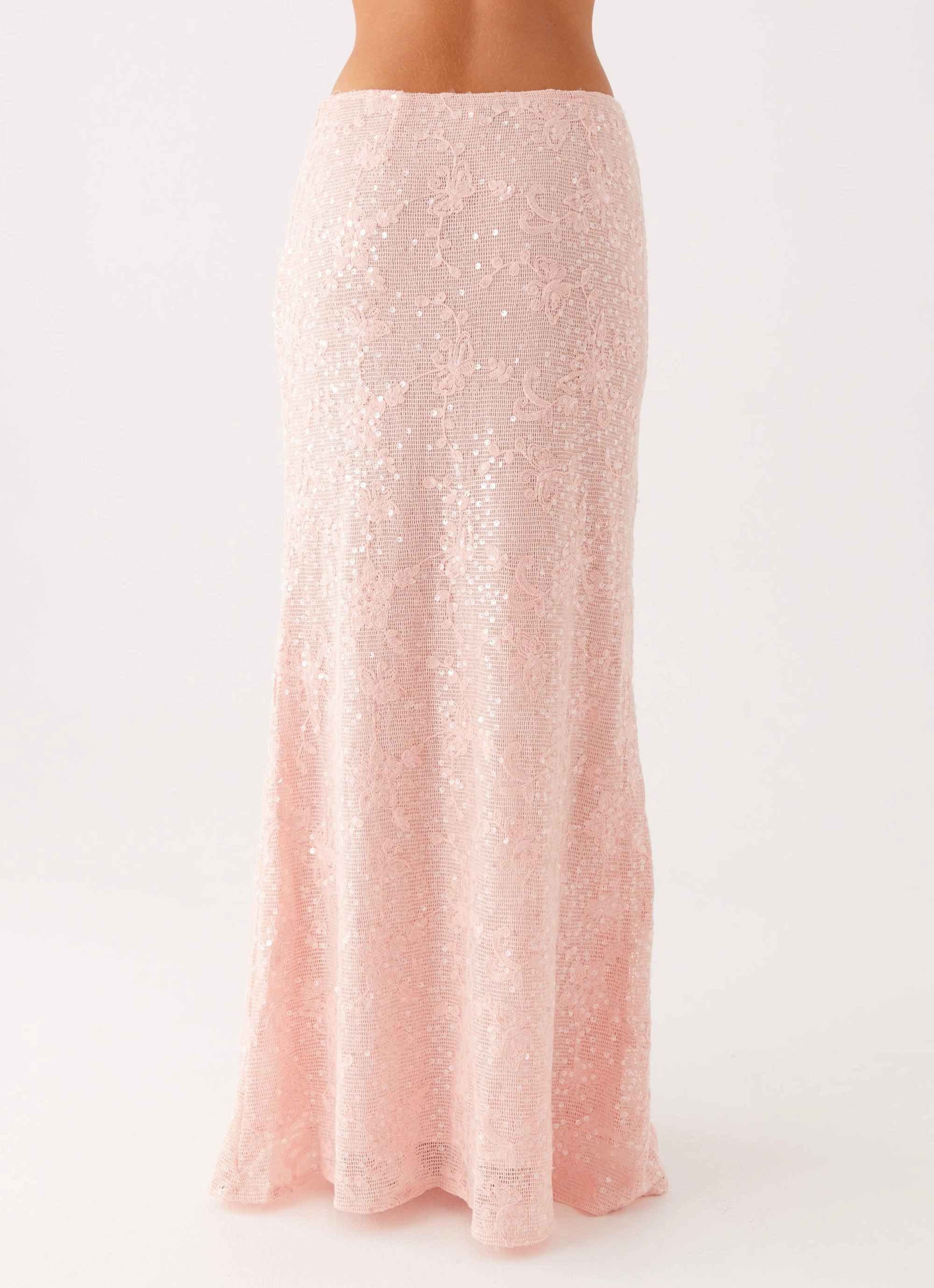 Nico Sequin Maxi Skirt - Pink Quality Material All weather