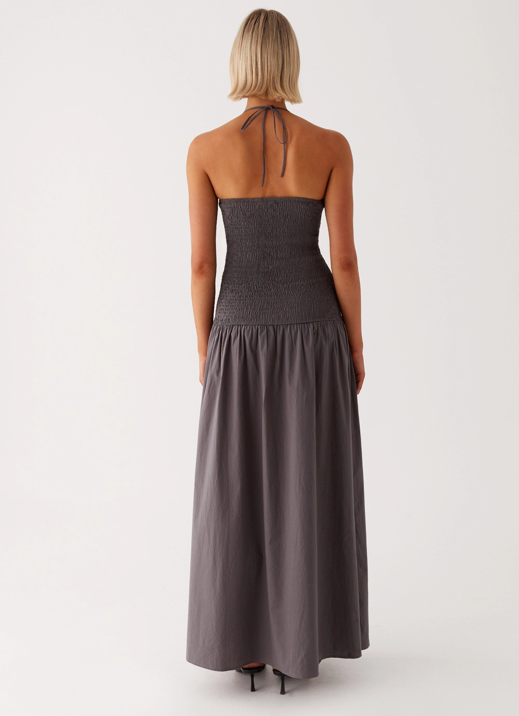 Zahra Maxi Dress - Charcoal Fresh Aesthetic