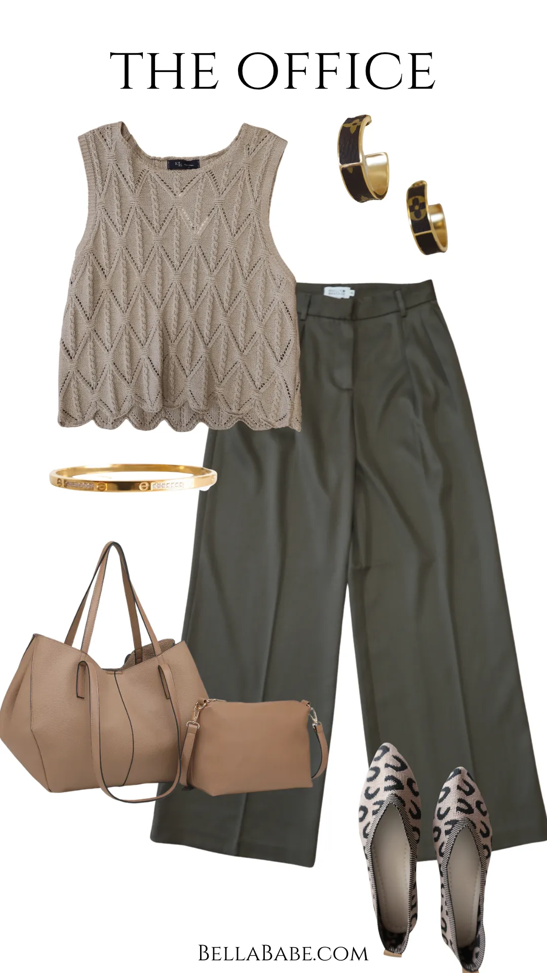 SlimFit Lightweight Fabric Lilibet Satin Pant - Khaki