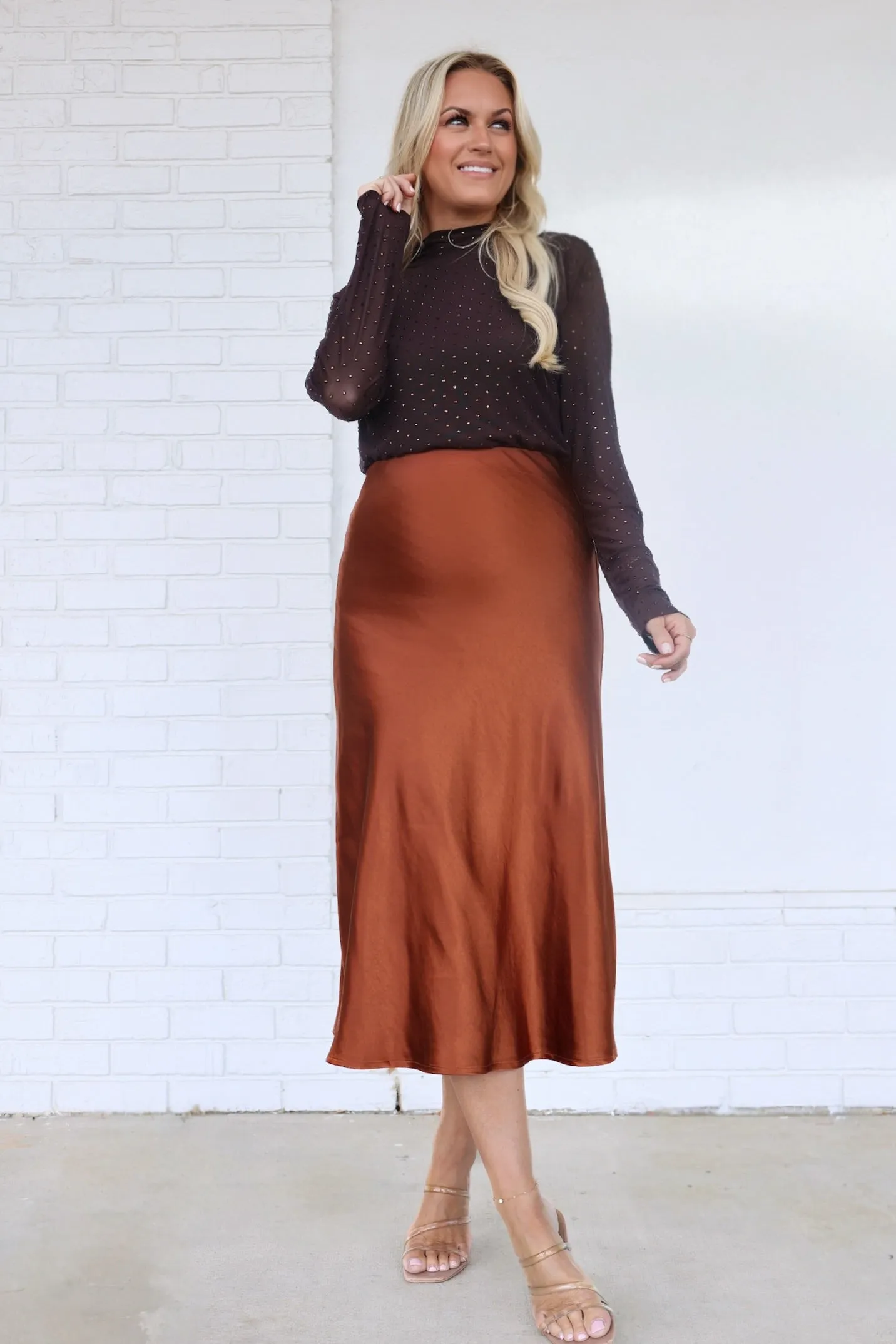 Lincoln Satin Skirt Back pockets Outdoor activities