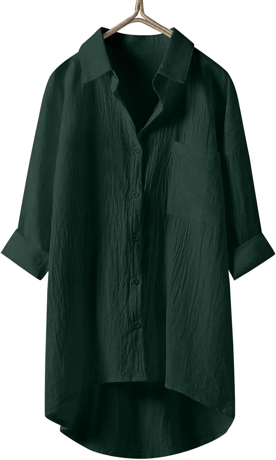 Linen Shirt for Women Breathable Tops Loose Crewneck Tops Womens Daily T Shirts Summer Shirts for Women 2025