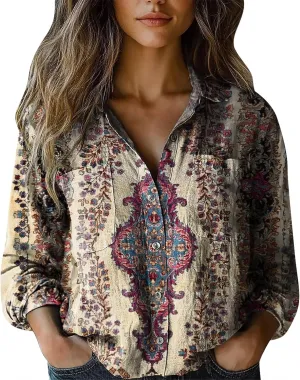Linen Shirts for Men Fashion Down Shirts Casual Tops Long Sleeve Blouse Short Sleeve Cotton