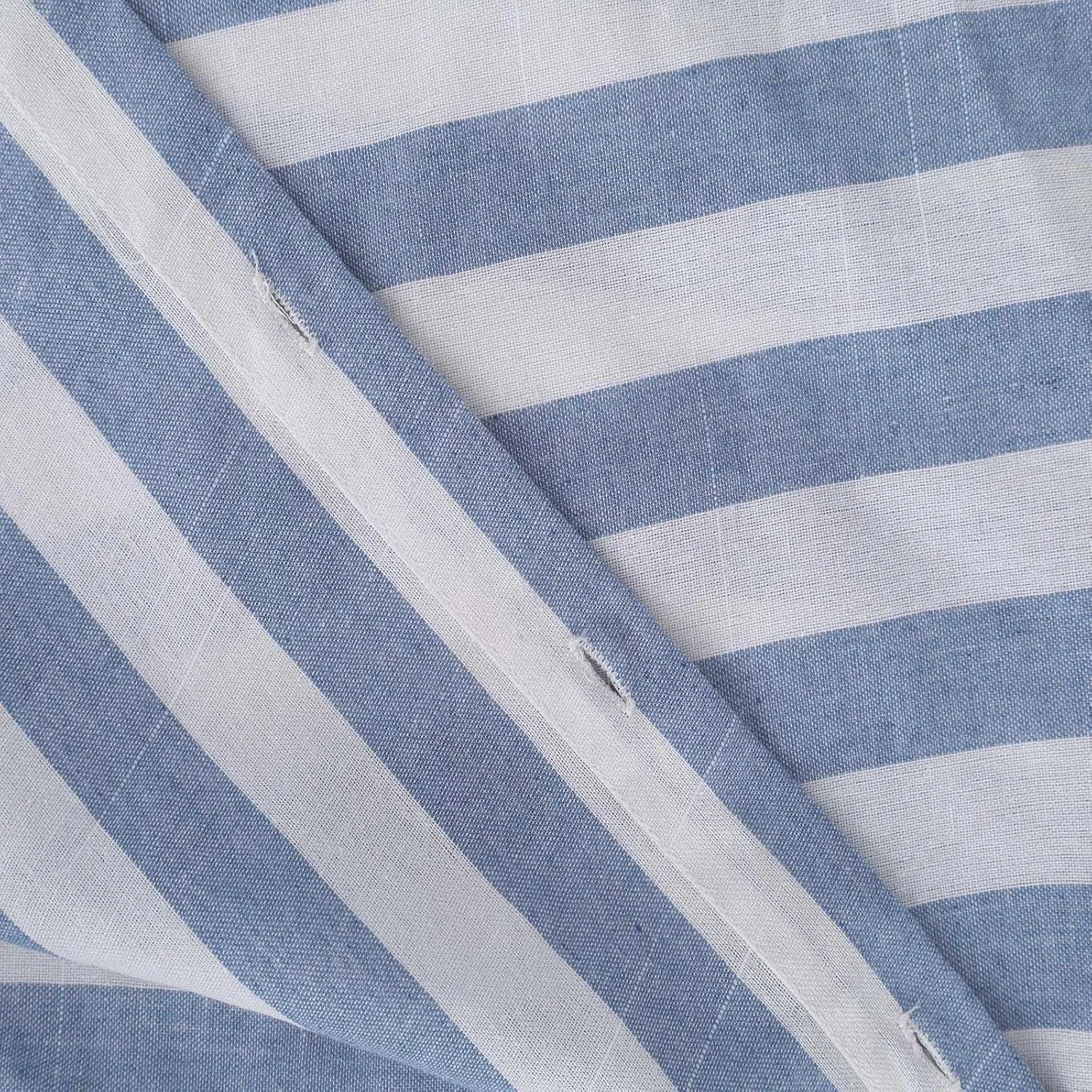 Linen Shirts for Women Striped Button Down Shirts Lightweight Guaze Blouses Short Sleeve Boho Summer Tshirt