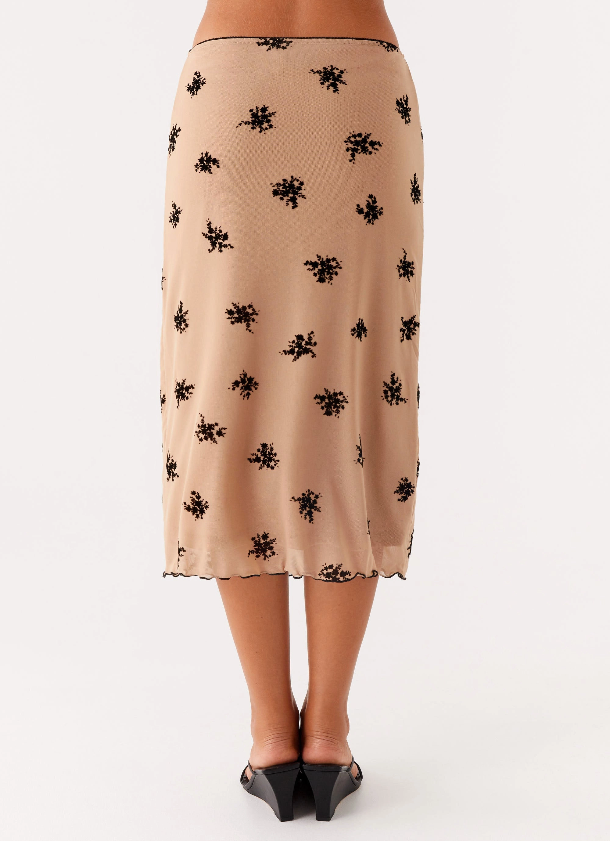 Rocca Midi Skirt - Nude Laidback Mood