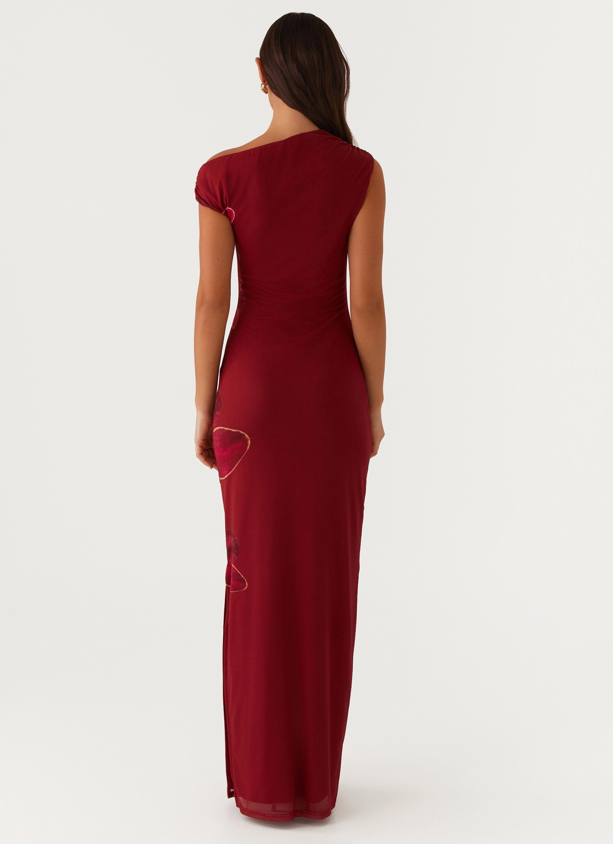 Perfect for Layering Showtime Maxi Dress - Maroon