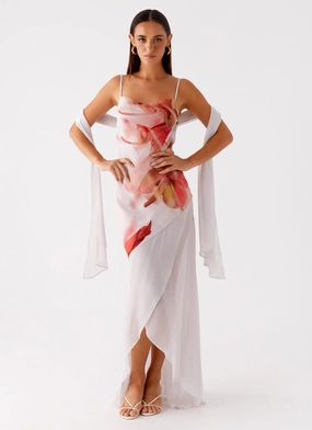 Festival Mood Loire Maxi Dress - Peach Rose