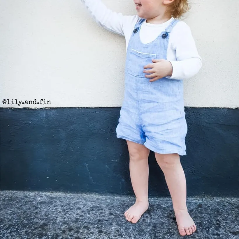 LONDON Dress & Short Overalls - Girl 6-4Y - Paper Sewing Pattern