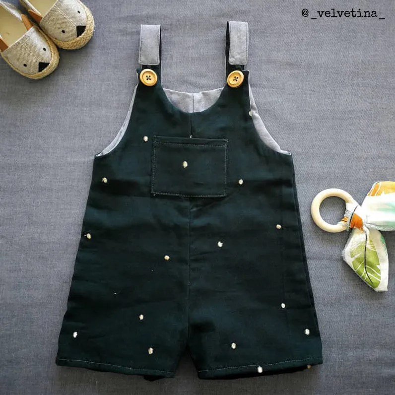 LONDON Dress & Short Overalls - Girl 6-4Y - Paper Sewing Pattern