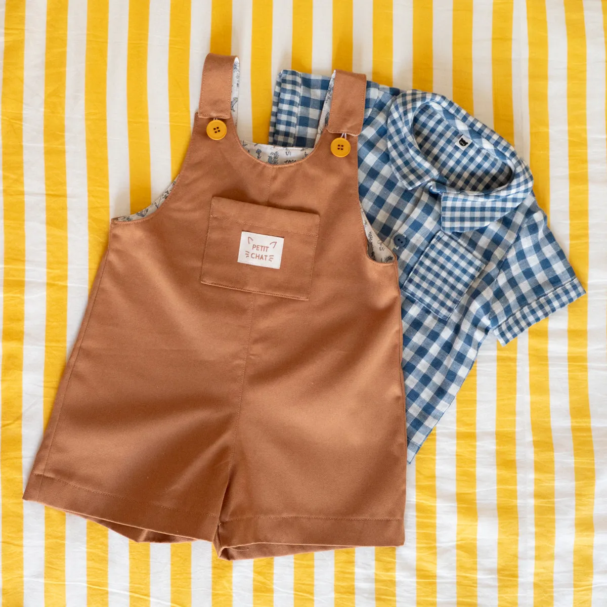 LONDON Dress & Short Overalls - Girl 6-4Y - Paper Sewing Pattern