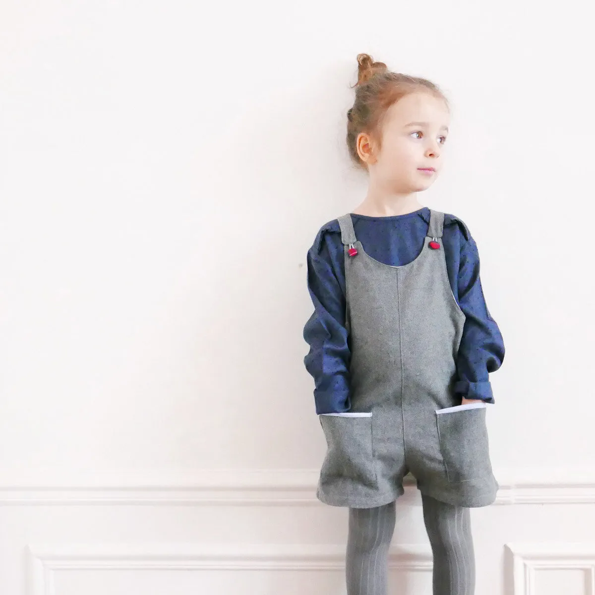 LONDON Dress & Short Overalls - Girl 6-4Y - Paper Sewing Pattern
