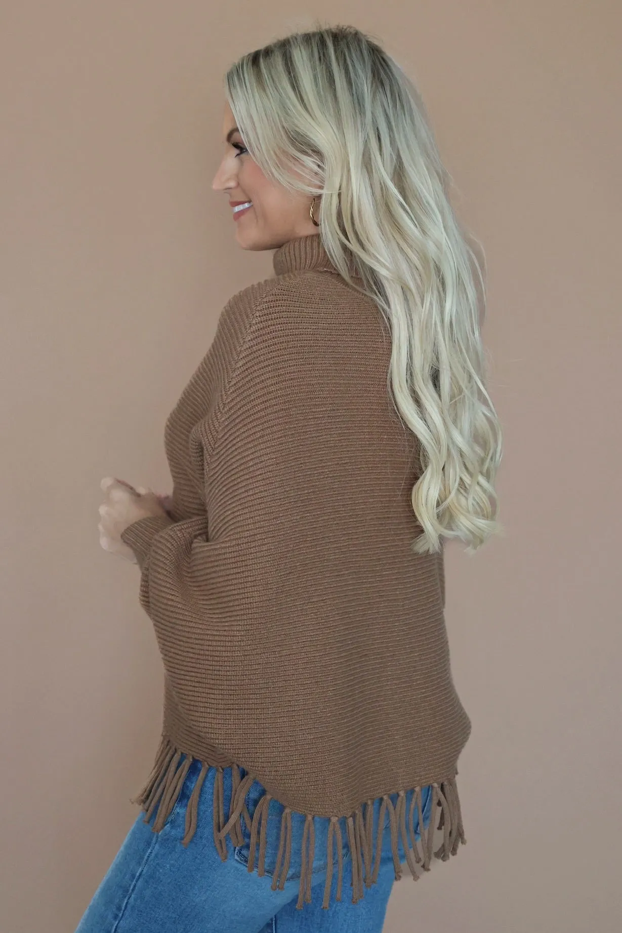 Freya Fringe Turtleneck MachineWashable