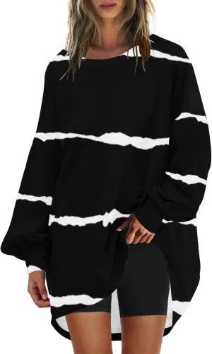 Long Sleeve Shirts for Women Graphic Shoulder Fashion Fall Tops Loose Fit Soft Comfy Shirts