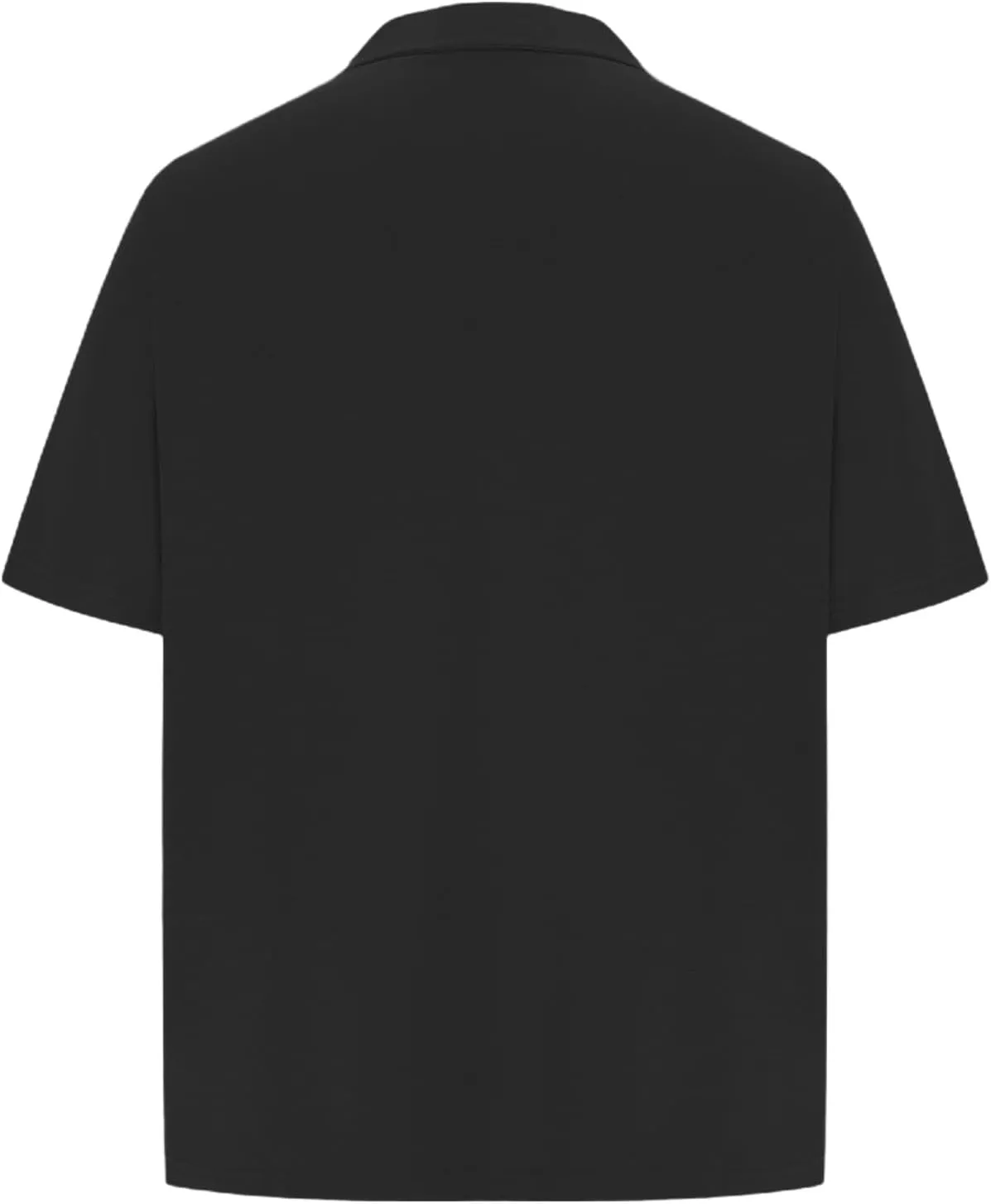 Loose Fit Collared Shirts for Men Short Sleeve Vacation Beach T-Shirts Oversized Summer Workout Streetwear Tops