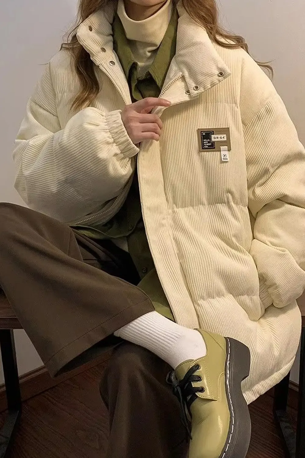 Loose Thickening Corduroy Coat Jacket