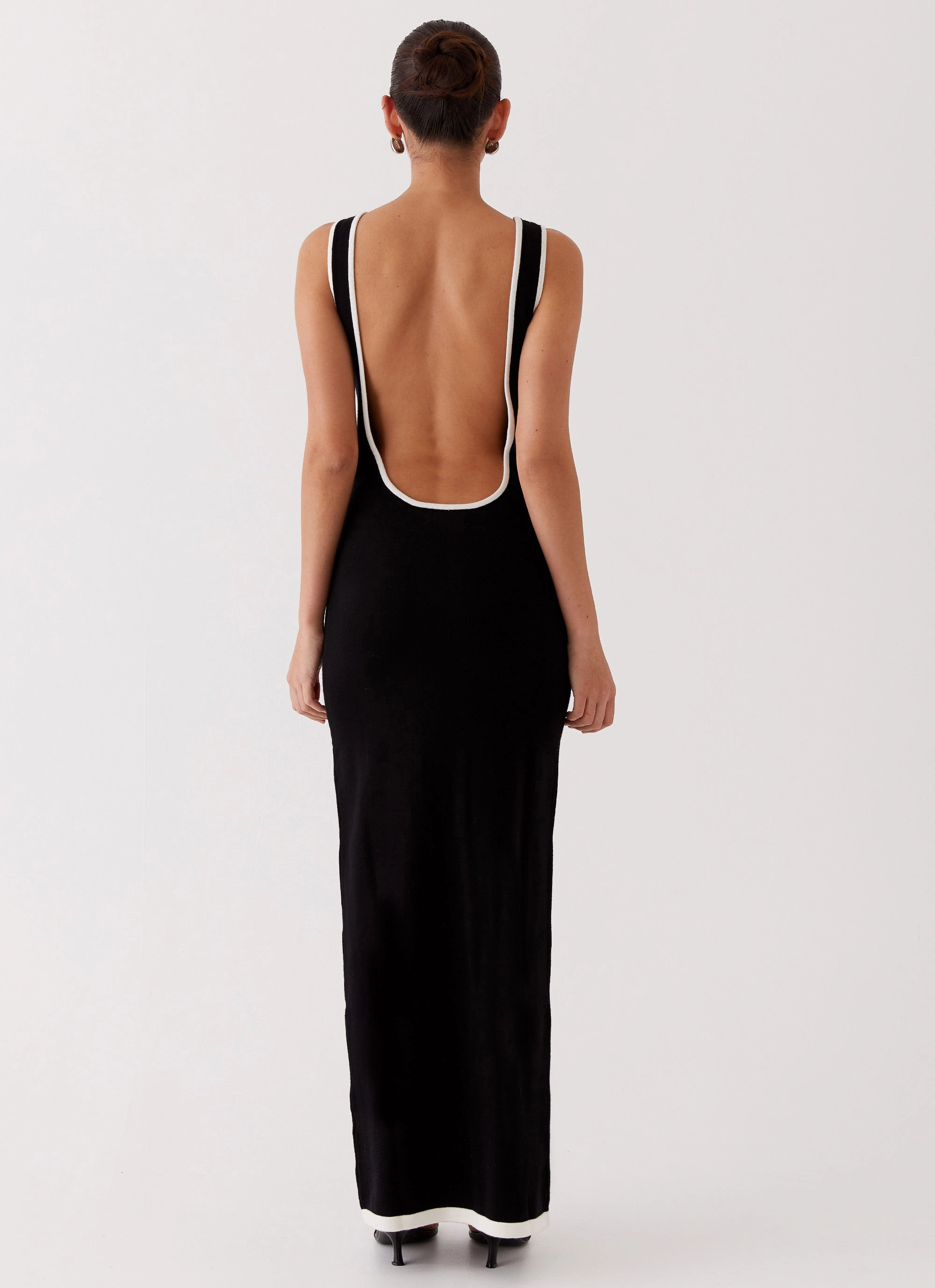 Guest Glam Lost In Paris Knit Maxi Dress - Black