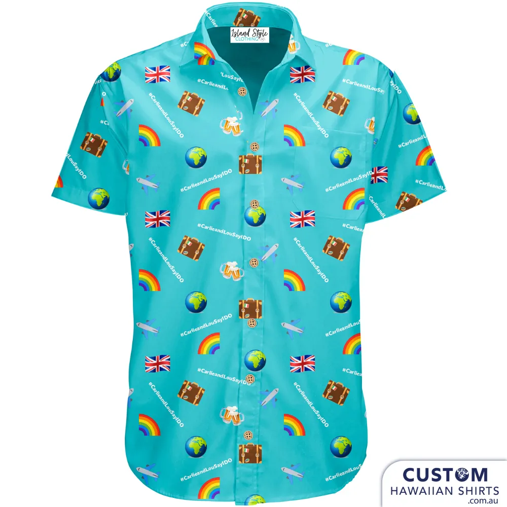 Lou & Carlie Say 'I Do' - Customised Wedding Shirts
