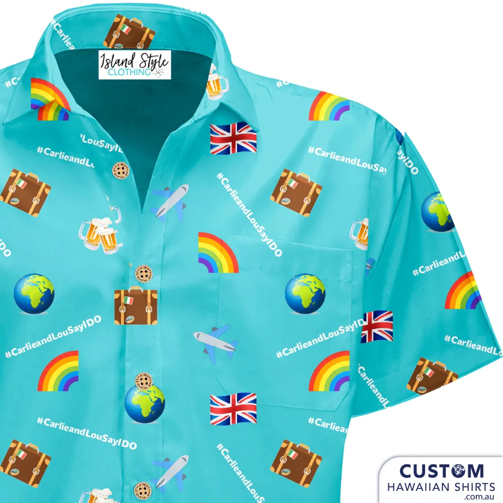 Lou & Carlie Say 'I Do' - Customised Wedding Shirts