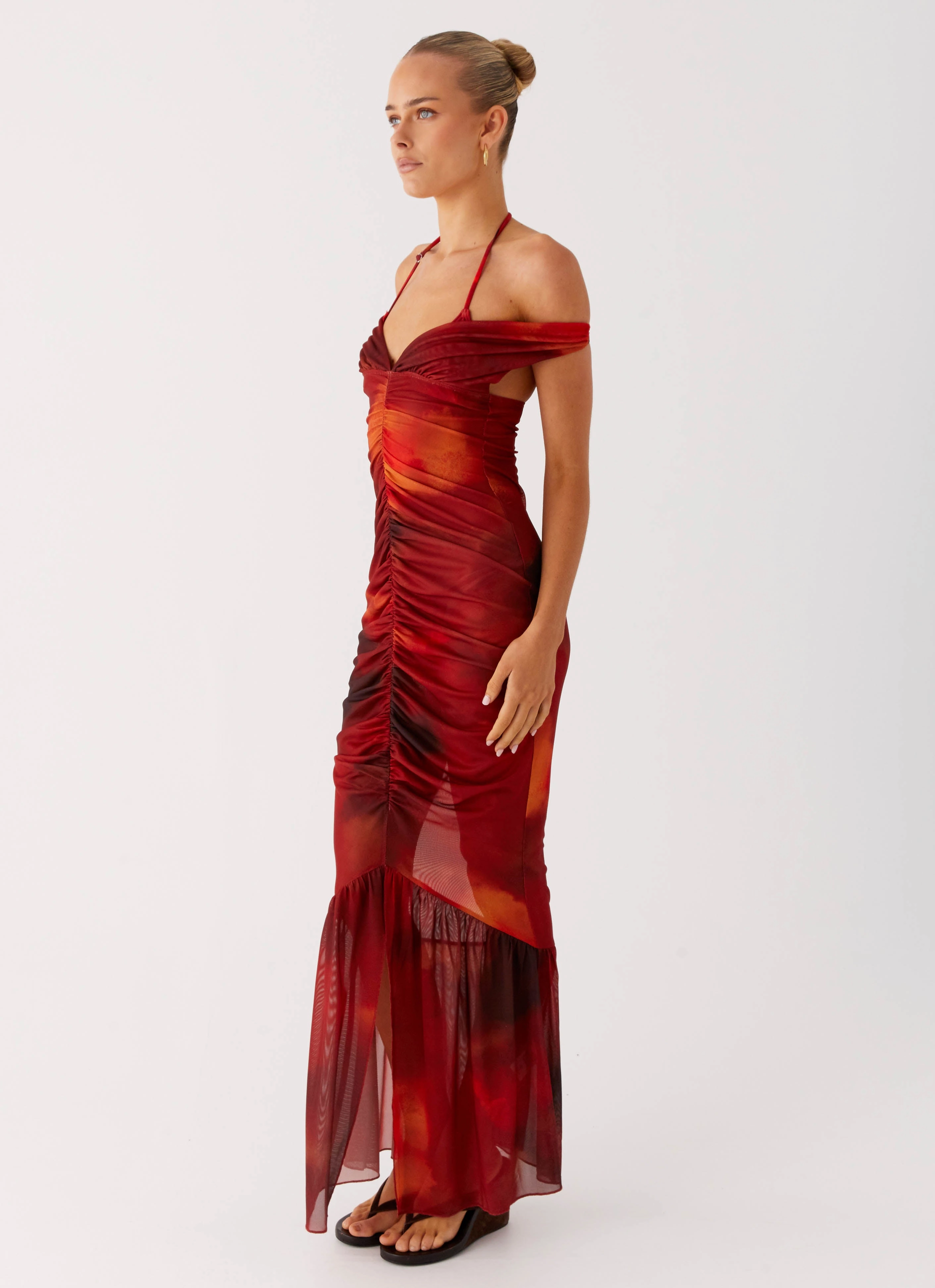 Love Me Not Maxi Dress - Scarlet Blur Timeless Vibe
