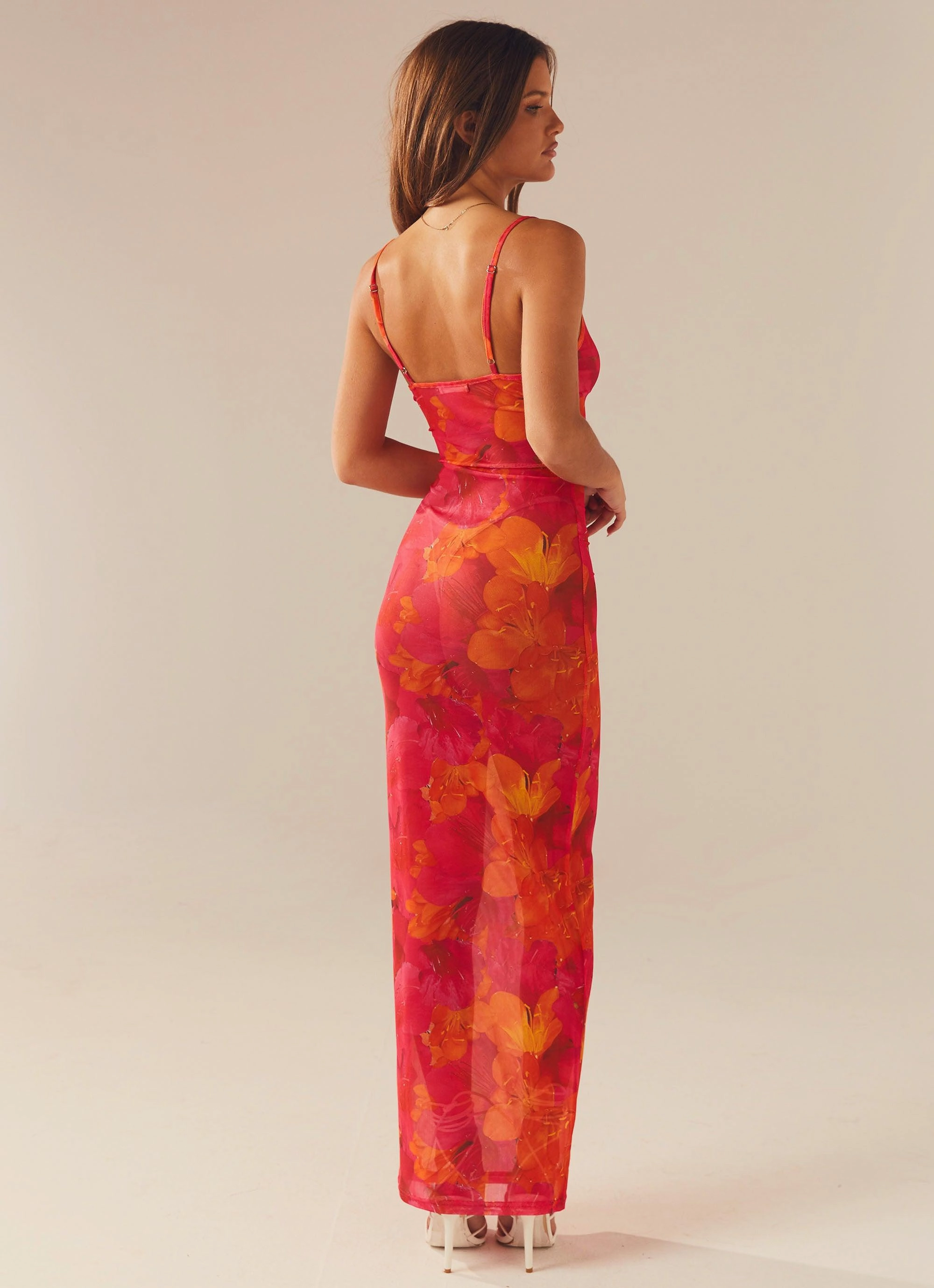Silky Movement Lounge Comfort Love On The Run Maxi Dress - Floral Sun