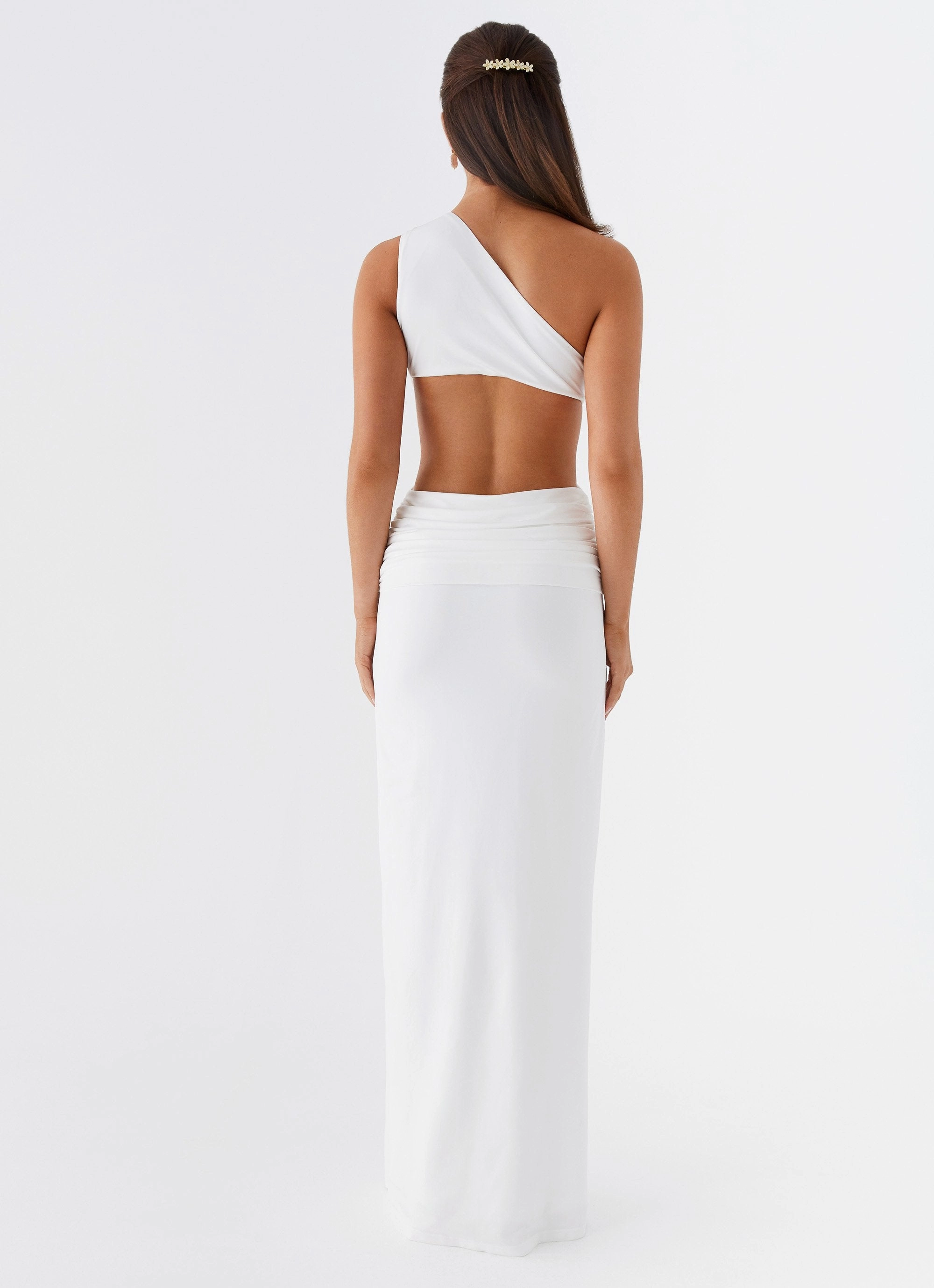 Lovesome Rosa Maxi Dress - White Urban Aesthetic Stylish Appeal