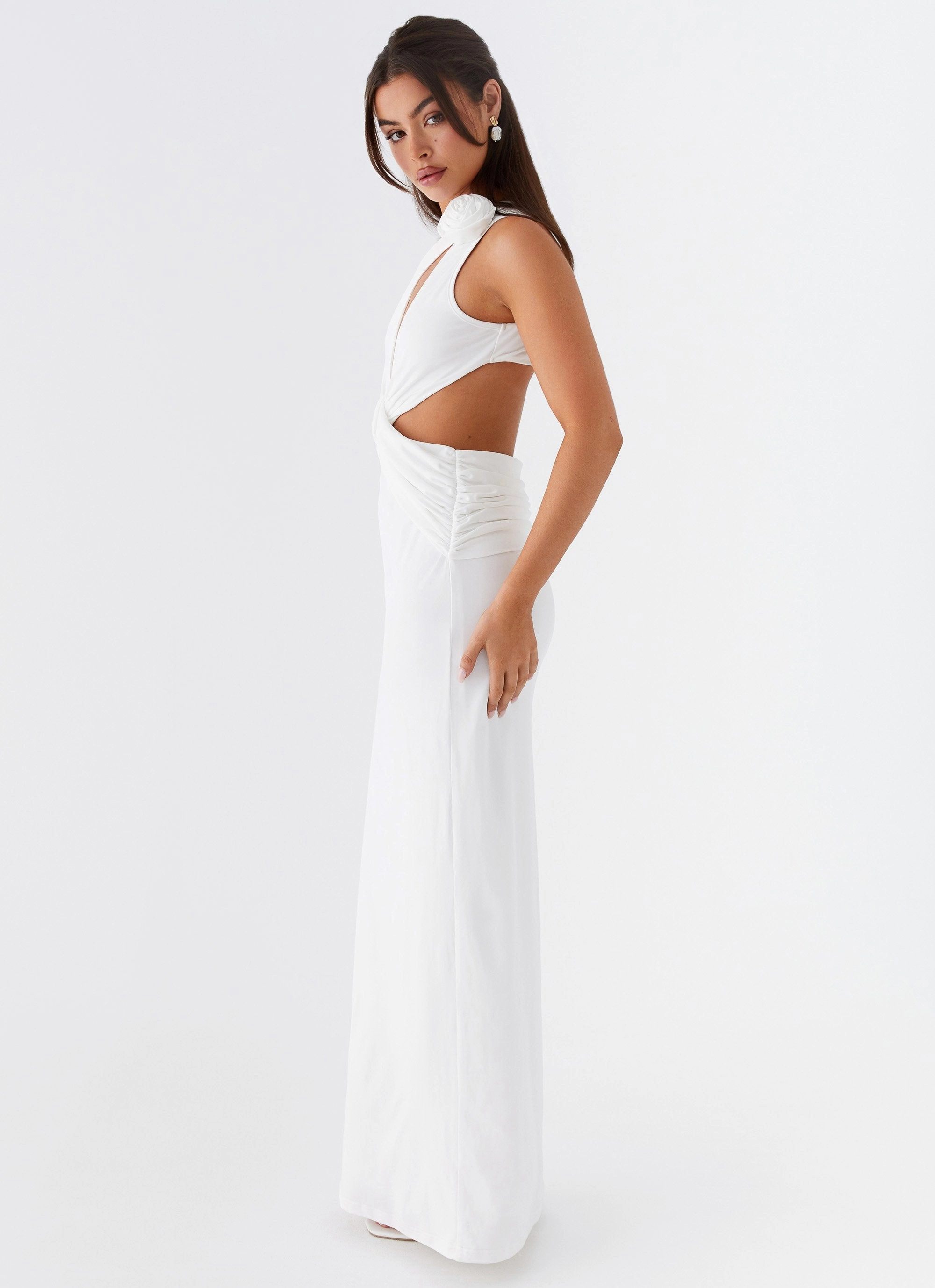 Lovesome Rosa Maxi Dress - White Soft Tone