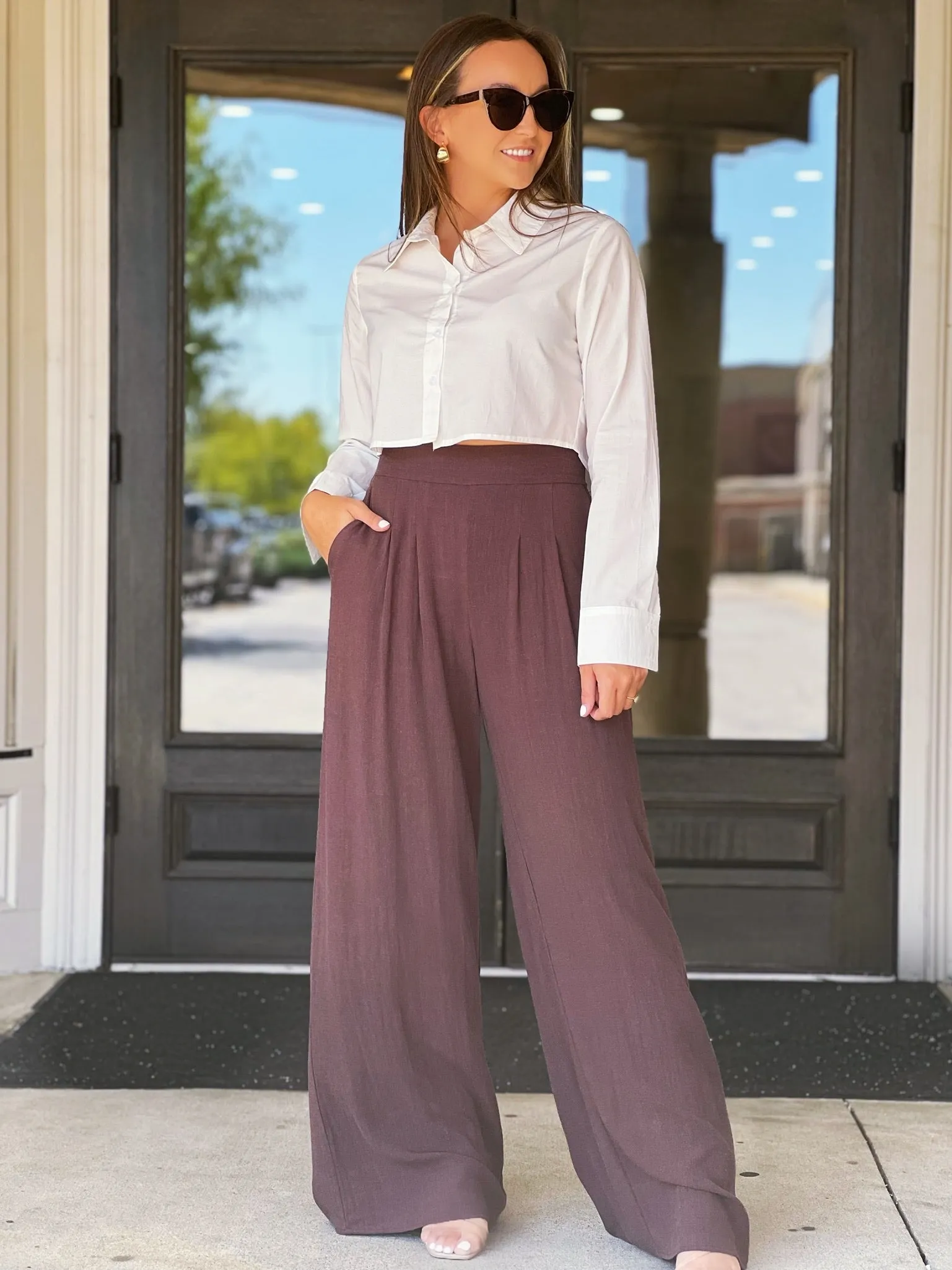 LayeredCuff Briley Cropped Button Down (FINAL SALE)