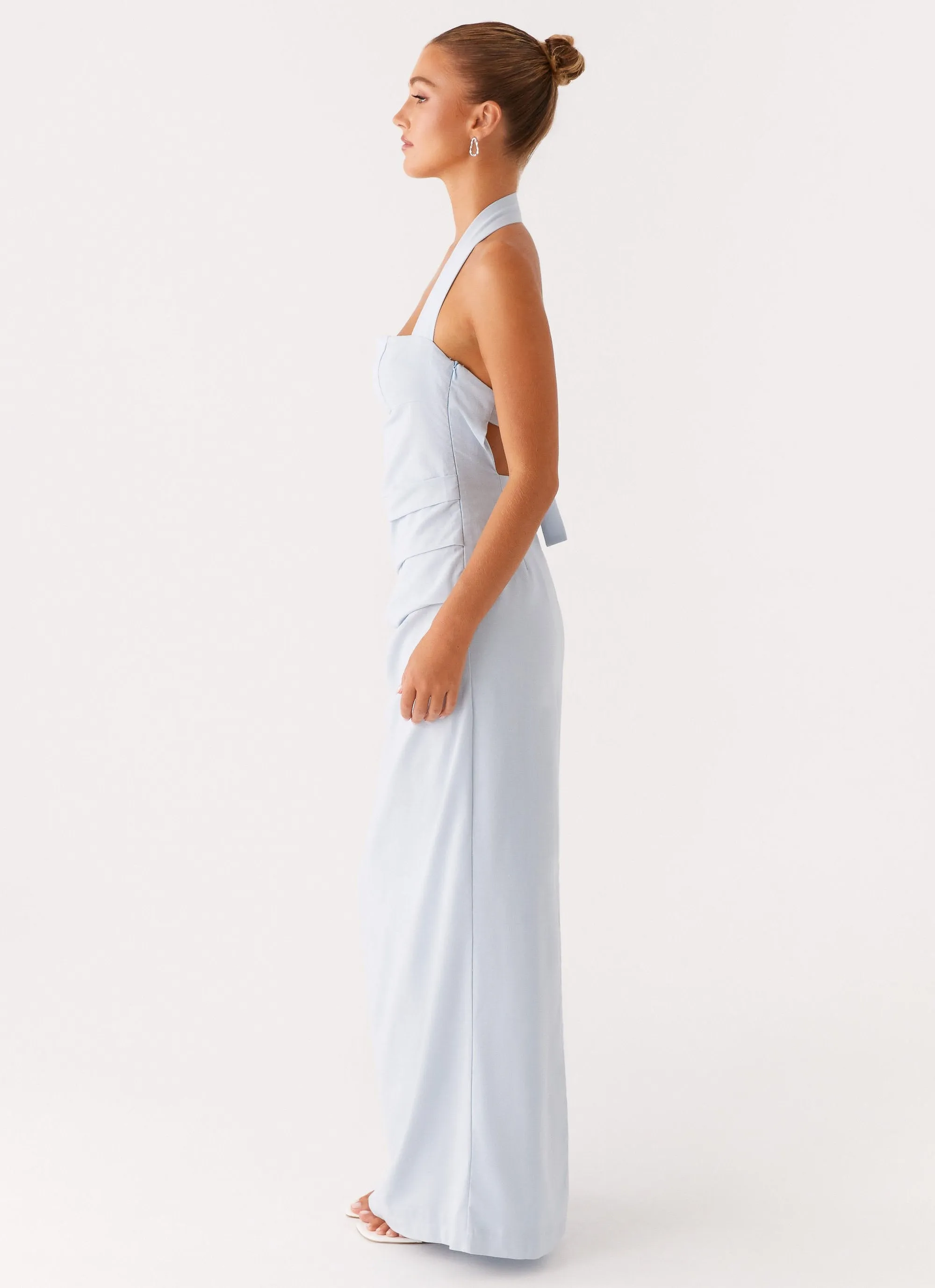 Comfortable Cut Rumour Has it Maxi Dress - Blue