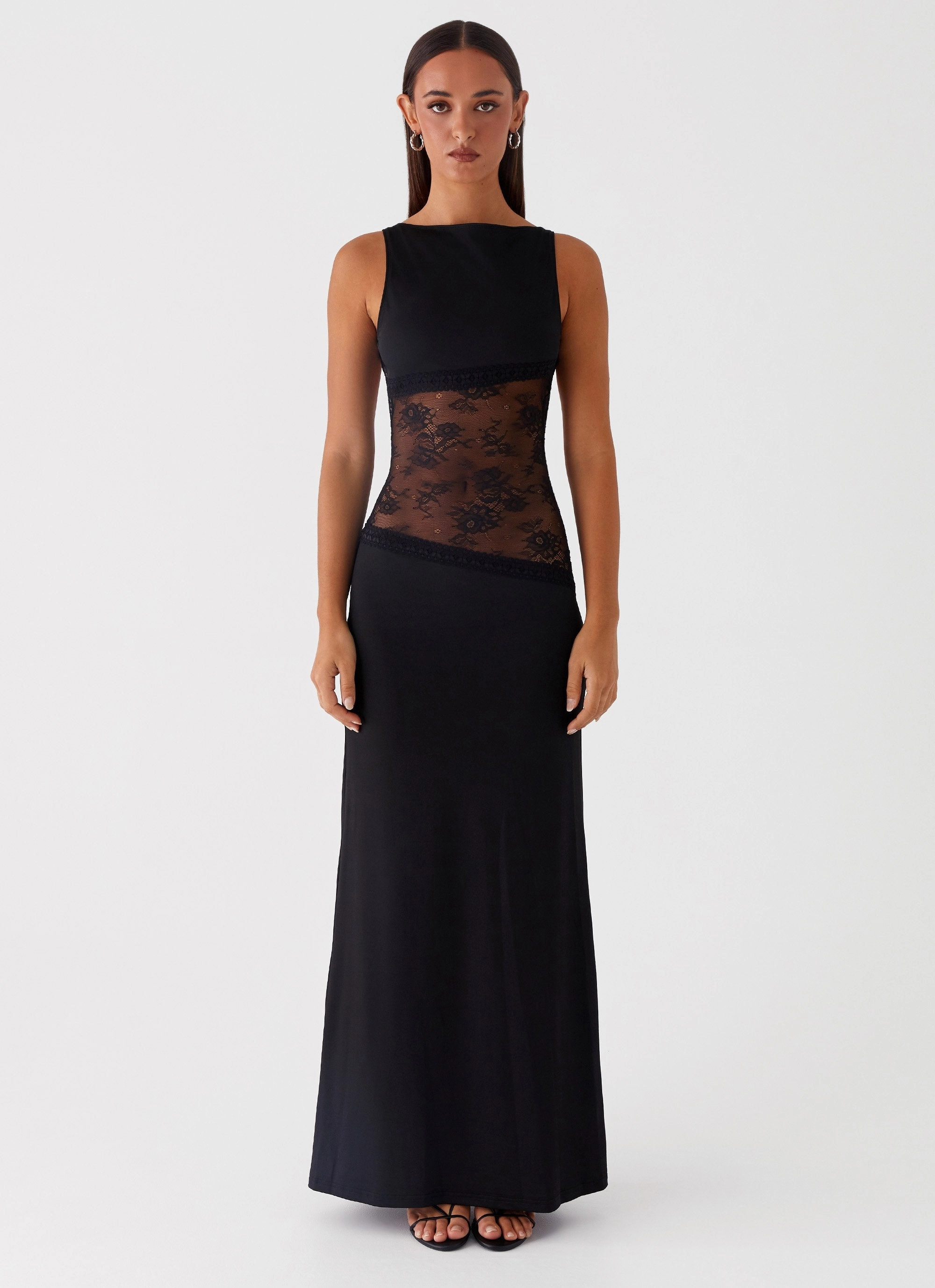 Petite friendly Red-Carpet Lucinda Maxi Dress - Black