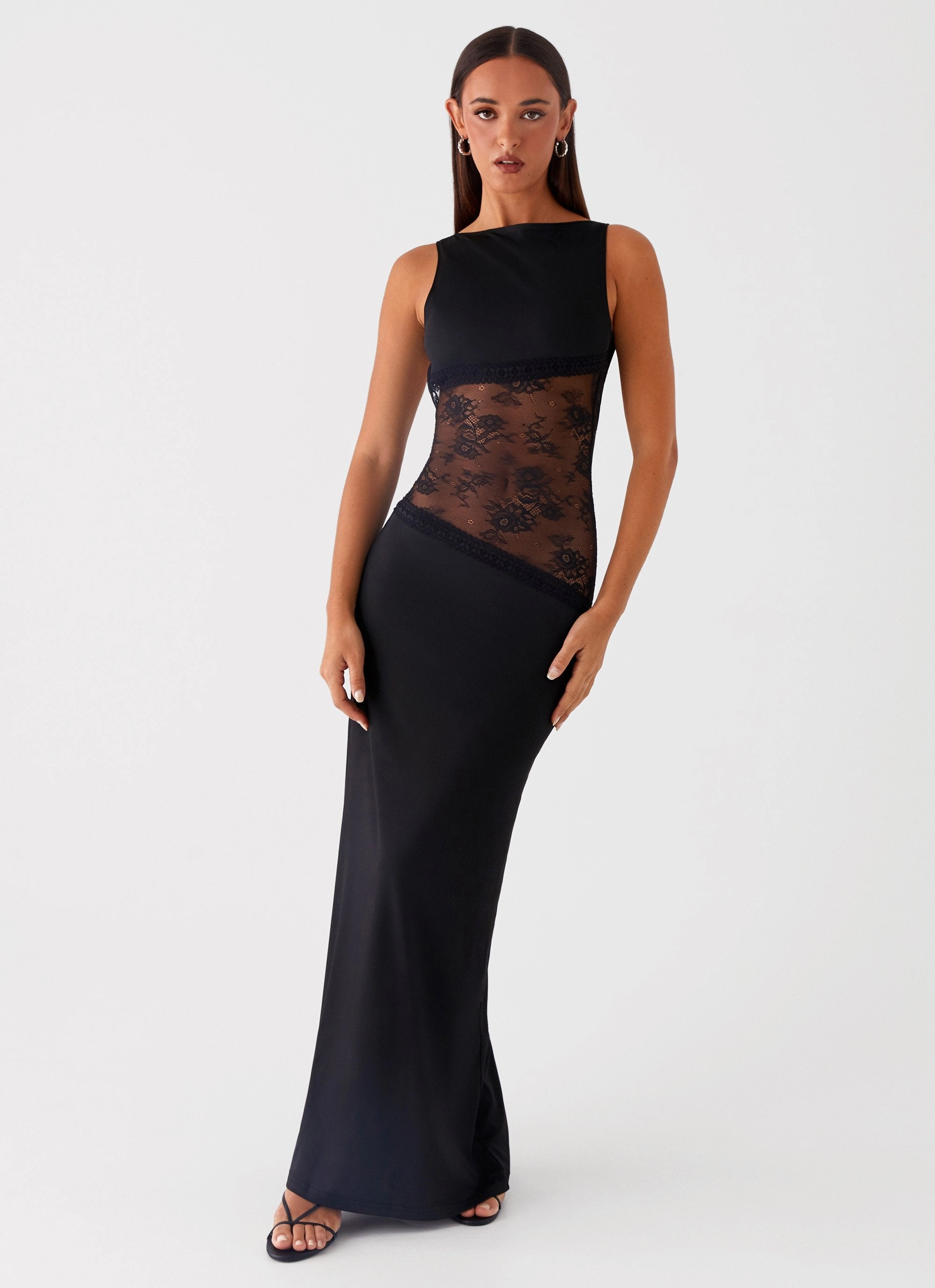 Lucinda Maxi Dress - Black Moment Soft Chic Everyday Wear