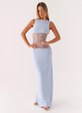 Lucinda Maxi Dress - Blue Light Motion Casual Look