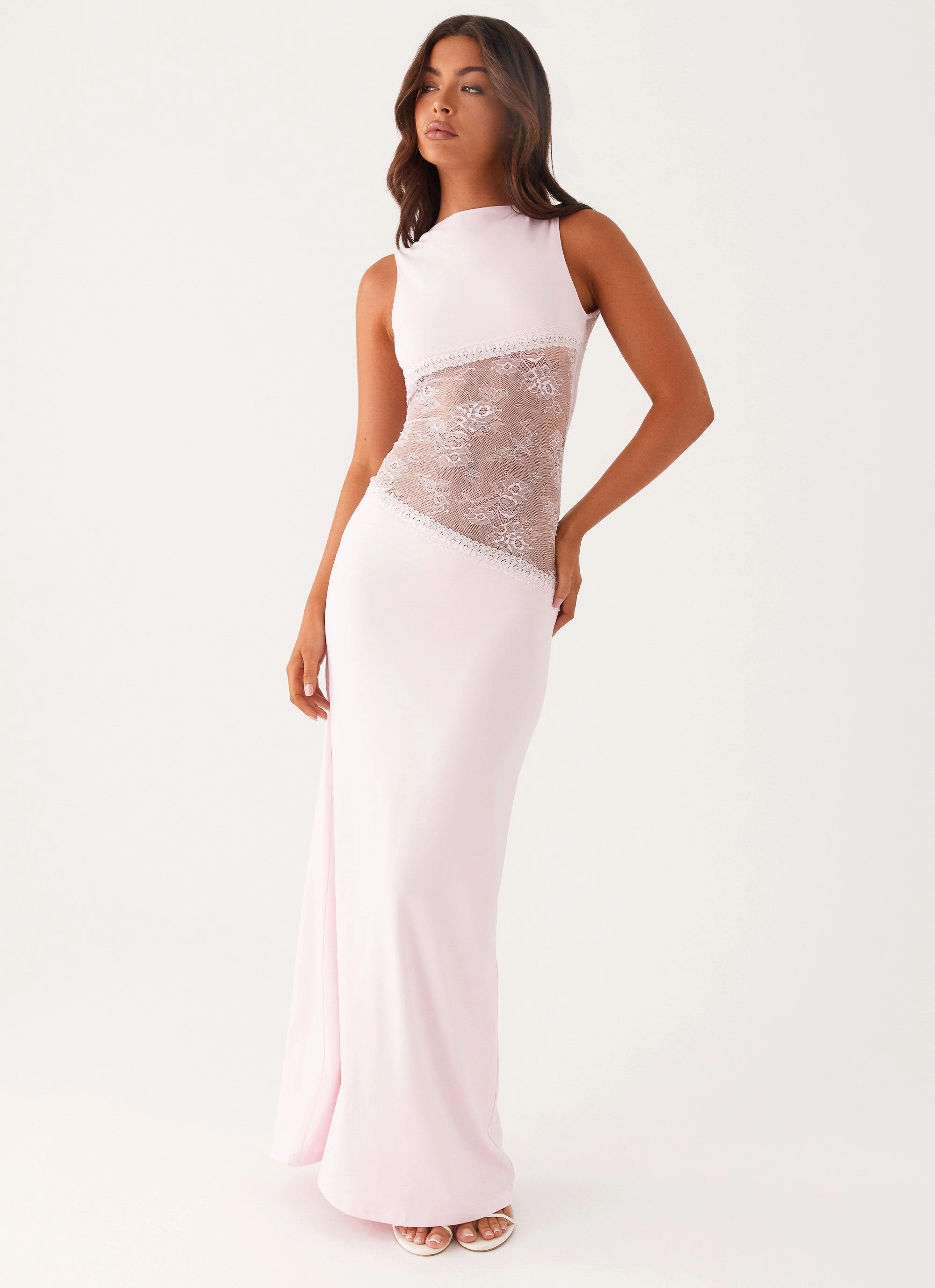 Work Ready Minimalist-Trend Lucinda Maxi Dress - Pink
