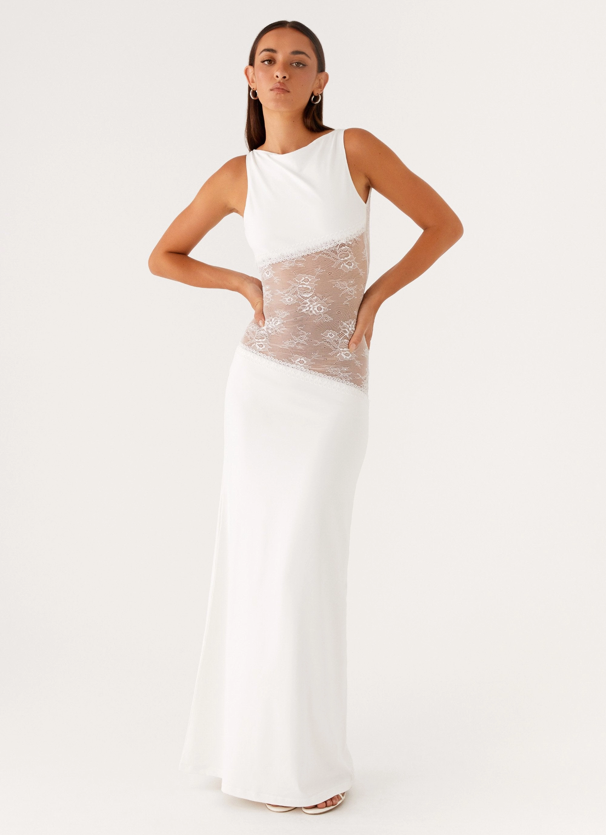 Lucinda Maxi Dress - White Style Blend Flexible Cut