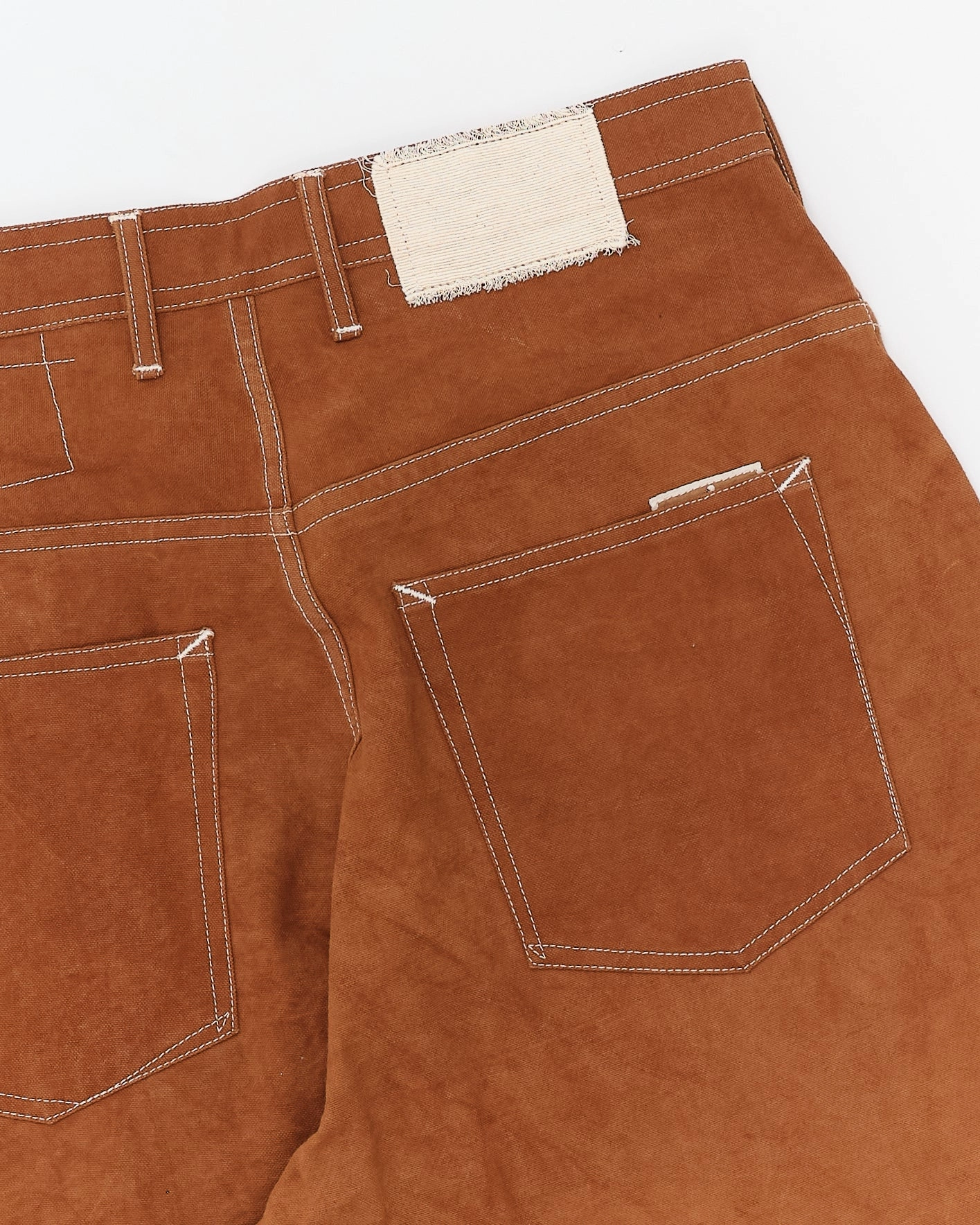 Flexible Waist Stylish Layer Lush Pants - Brown Wonky-Wear