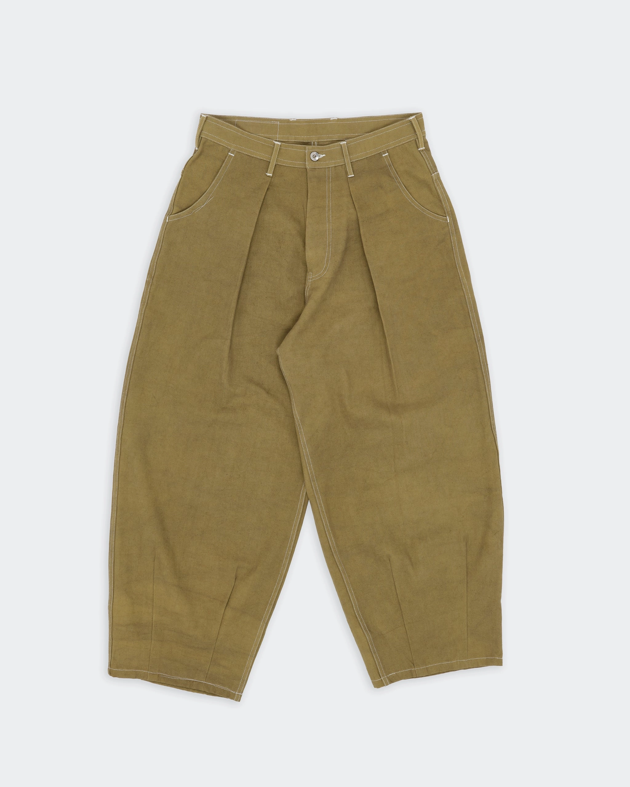 Sophisticated Tailoring Lush Pants - Olive Wonky-Wear