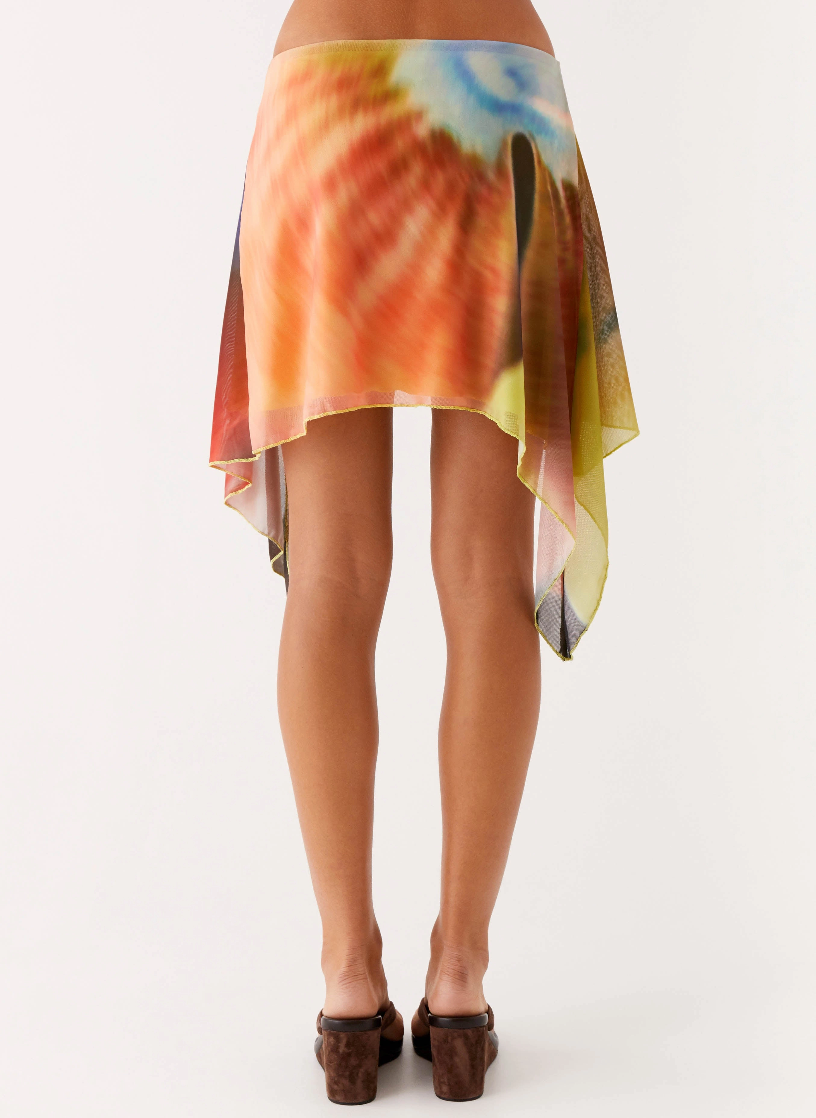 Slim Fit Design Lustra Mini Skirt - Moody Floral