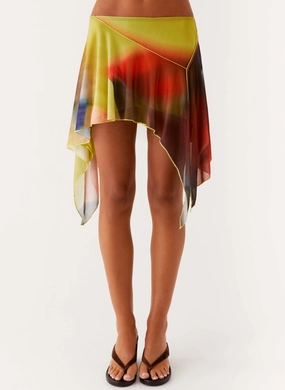 Practical Look Lustra Mini Skirt - Moody Floral