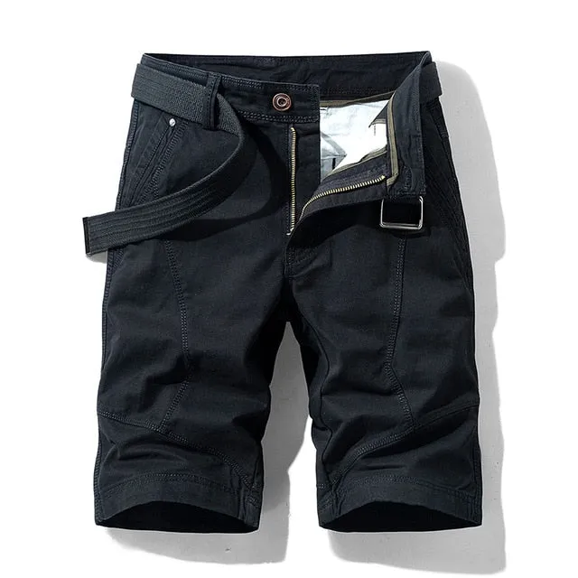 Luulla Men 2021 Summer New Casual Vintage Classic Pockets Cargo Shorts Men Outwear Fashion Twill Cotton Camouflage Shorts Men