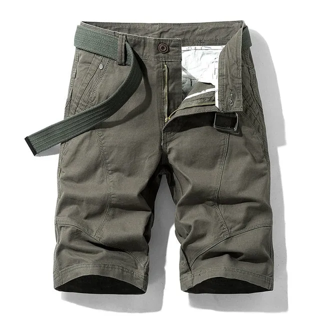 Luulla Men 2021 Summer New Casual Vintage Classic Pockets Cargo Shorts Men Outwear Fashion Twill Cotton Camouflage Shorts Men