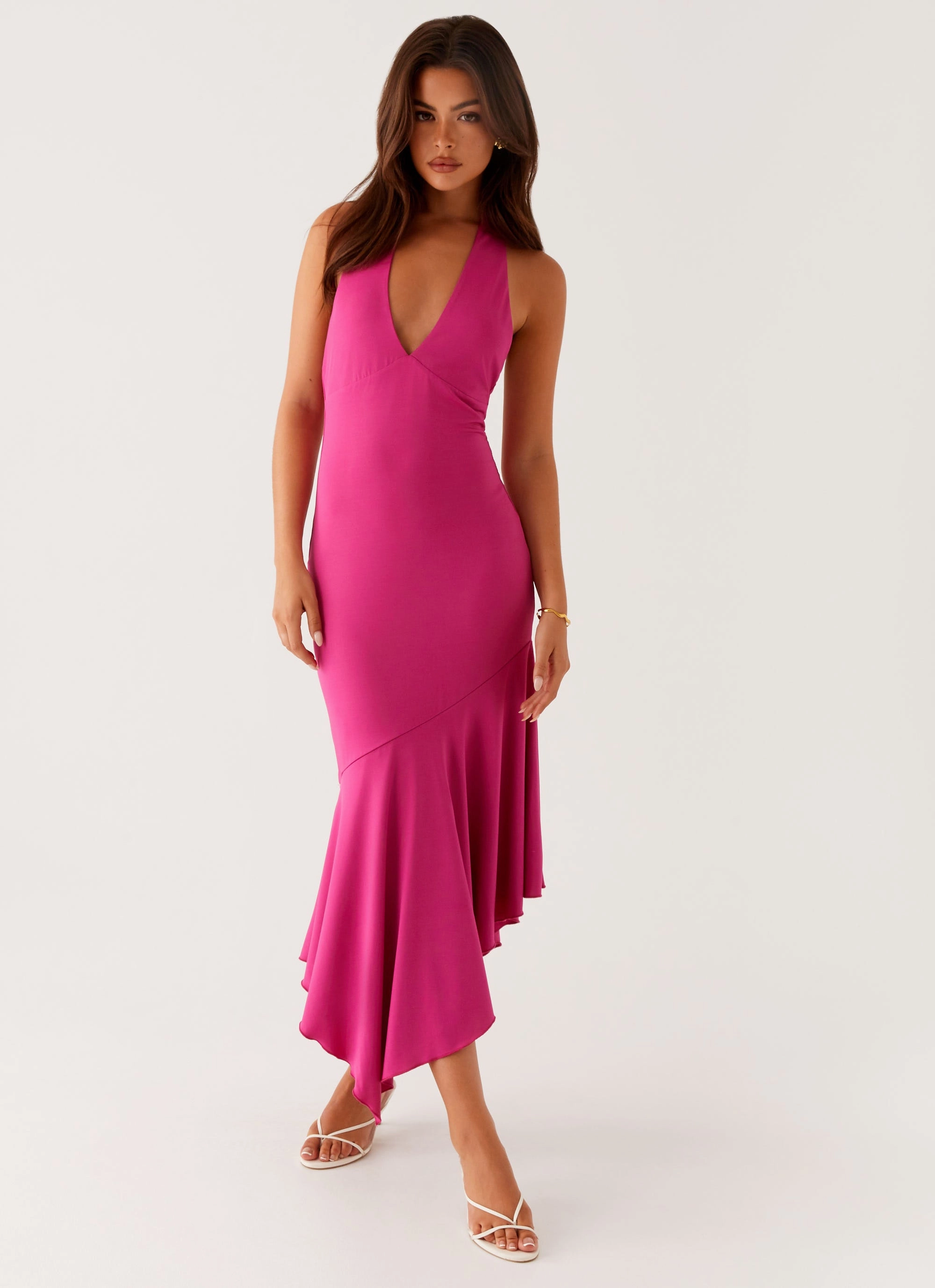 Perdita Midi Dress - Fuchsia City-Style