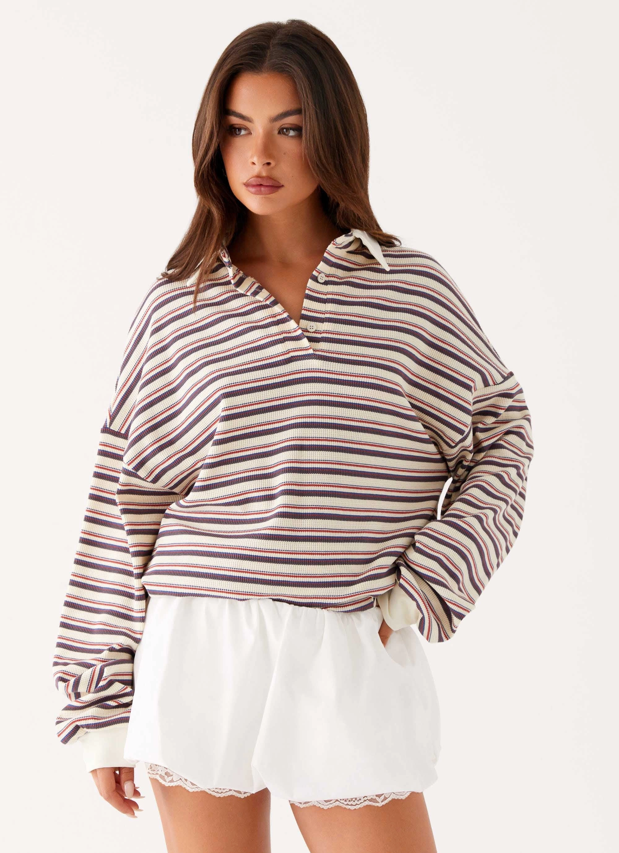 All Mine Bubble Skort - White Lightweight texture Roll Up Hem